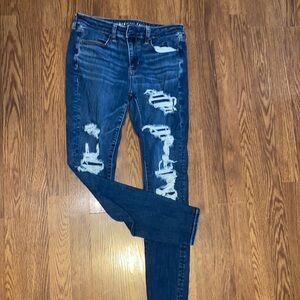 American eagle ripped skinny jeans